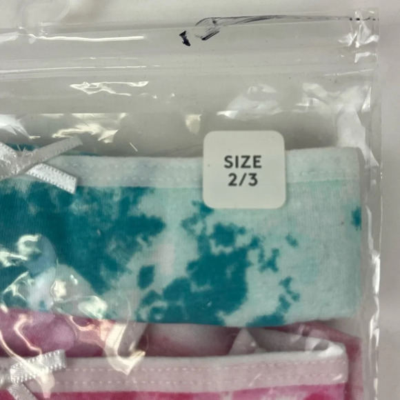 NEW Nordstrom 5 Pack Hipster Underwear Girls Size 2 / 3 Tie Dye Multicolor - Picture 8 of 11